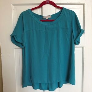 Flowy teal blouse